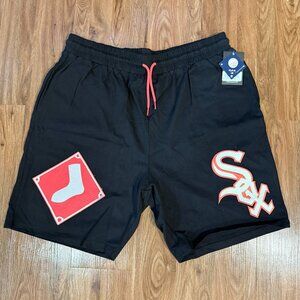MLB Chicago White Sox New Era Black Color Pack Knit Men's Shorts Size XXL BNWT